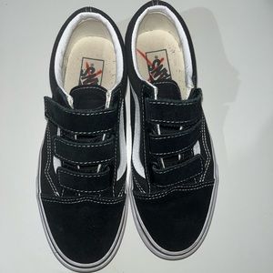 Black Velcro Vans !